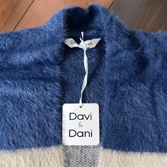 COLOR BLOCK 3/4 SLEEVE CARDIGAN - Picture 8 of 9